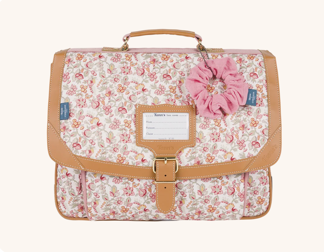 Cartable Capucine rose Tann's x Cyrillus 38cm