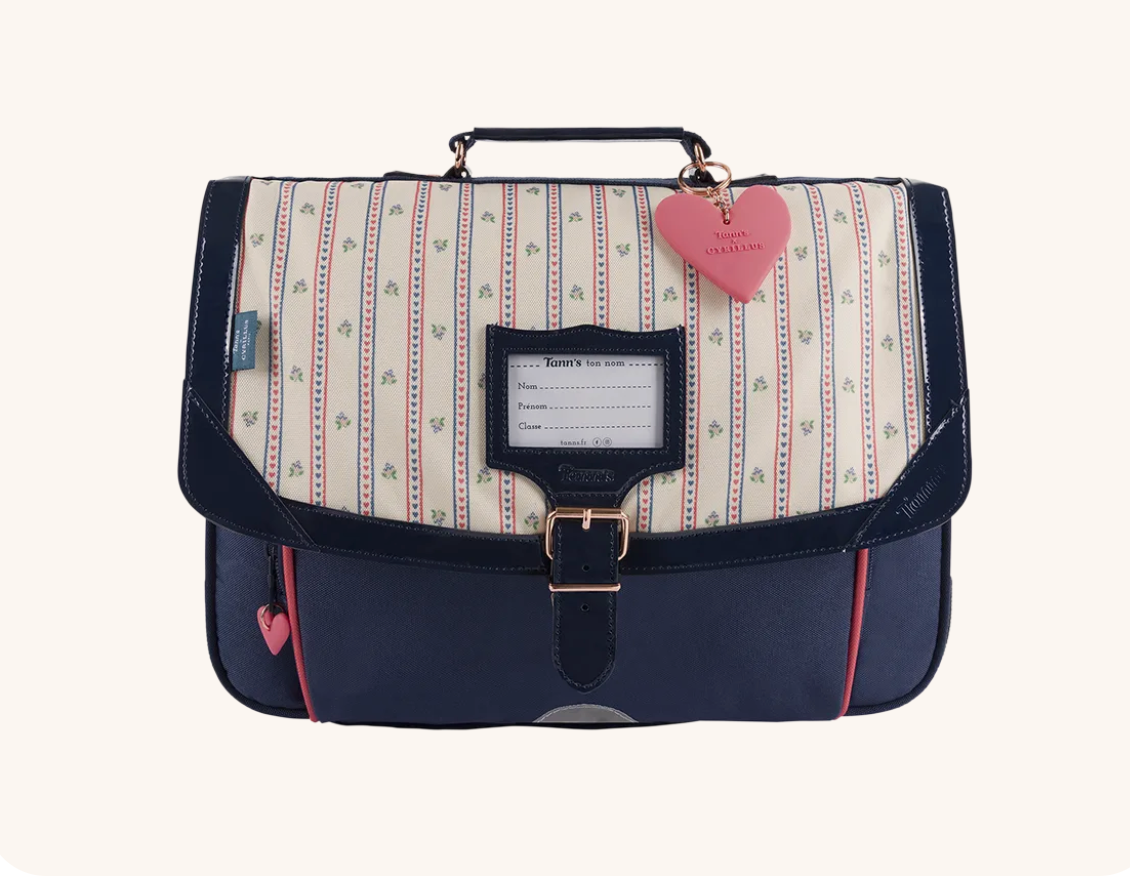 Cartable Clara marine Tann's x Cyrillus 38cm