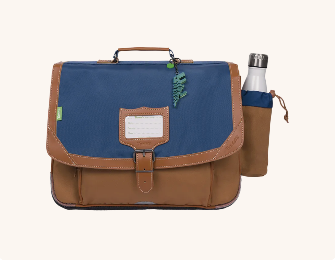 Cartable Nils bicolore 38cm poche gourde