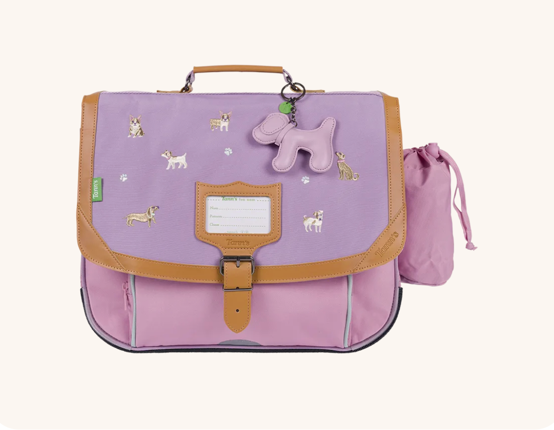 Cartable Mila bicolore 38cm poche gourde